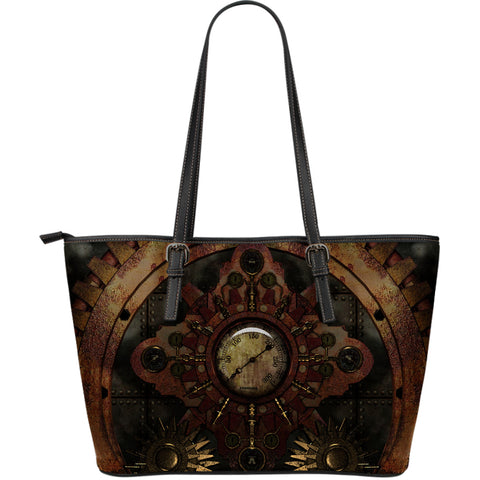 Steam Gauge Large Leather Tote