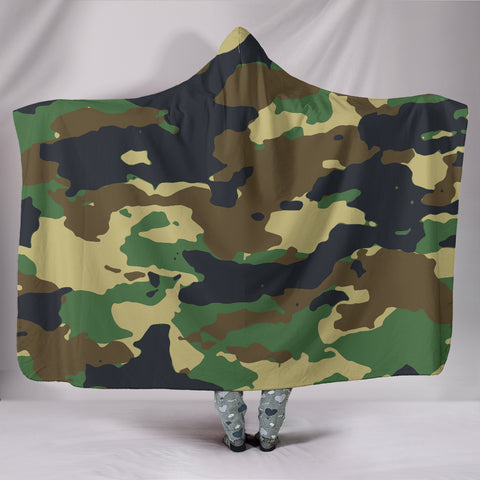 Camo Hooded Blanket