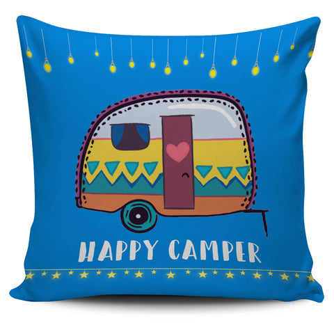 Pillow Cases - Happy Camper Pillow Cover