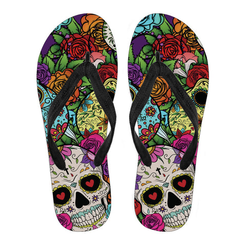 Sugar Skull Women's Flip Flops