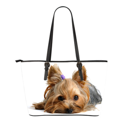 Yorkie Small Leather Tote
