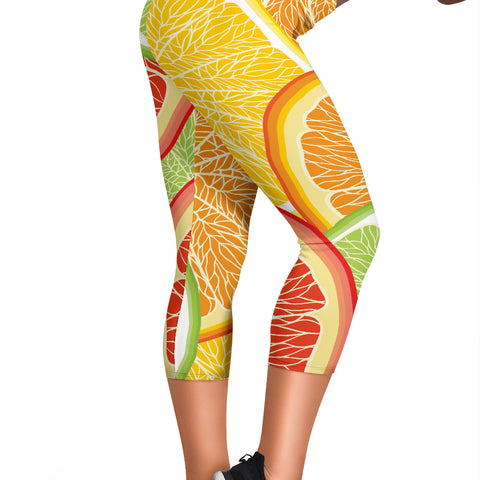 Citrus Slice Women's Capris