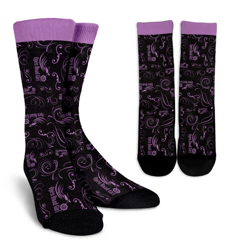 PURPLE Open Road Girl Socks