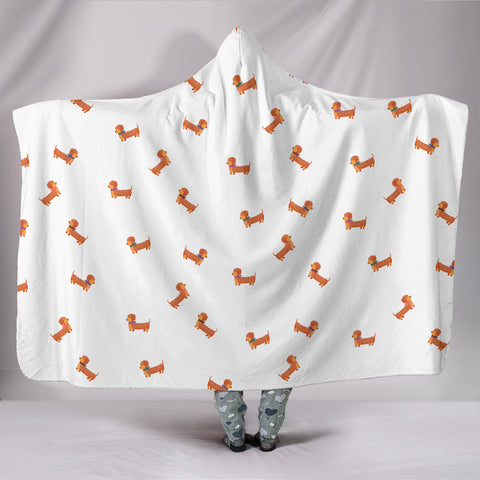 Sausage Dog Hooded Blanket