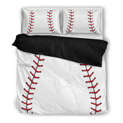 Baseball Bedding Set Black