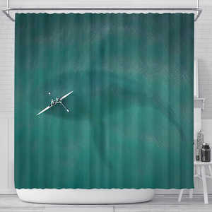Shower Curtain ~ Kayak over Whale