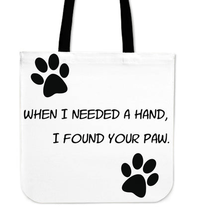 I Found Your Paw Tote Bag