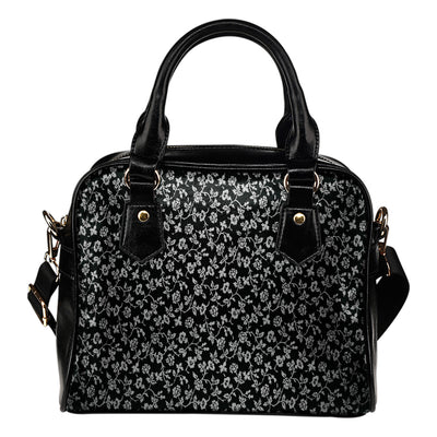 Floral Pattern Leather Handbag