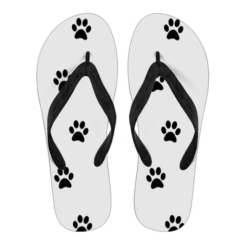 Paw prints Flip flops