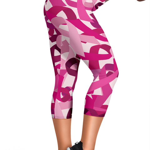 Breast Cancer Awareness Women's Capris