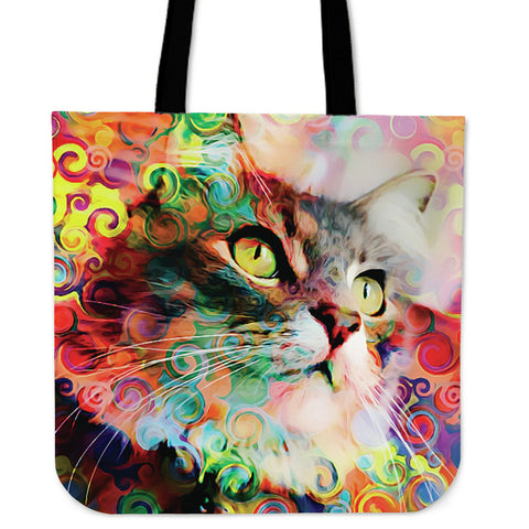 Rainbow Cat Tote Bag