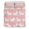 Westie Pink Bedding Set
