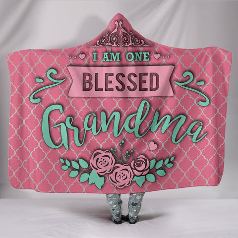 Blessed Grandma Hooded Blanket