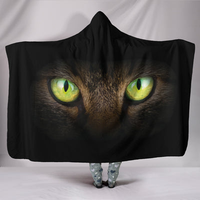 Cat Eyes Hooded Blanket