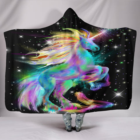 Unicorn Hooded Blanket