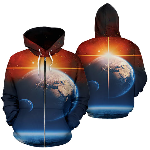 Zip Up Hoodie Earth