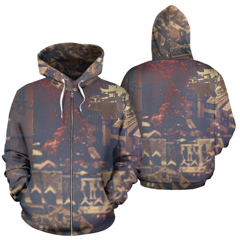 Vintage Zip-Up Hoodie