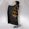 Golden Lotus Hooded Blanket