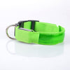 Nylon LED Dog Collar,Night Safety Flashing Glow In The Dark Fluorescent Collars Pet Supplies